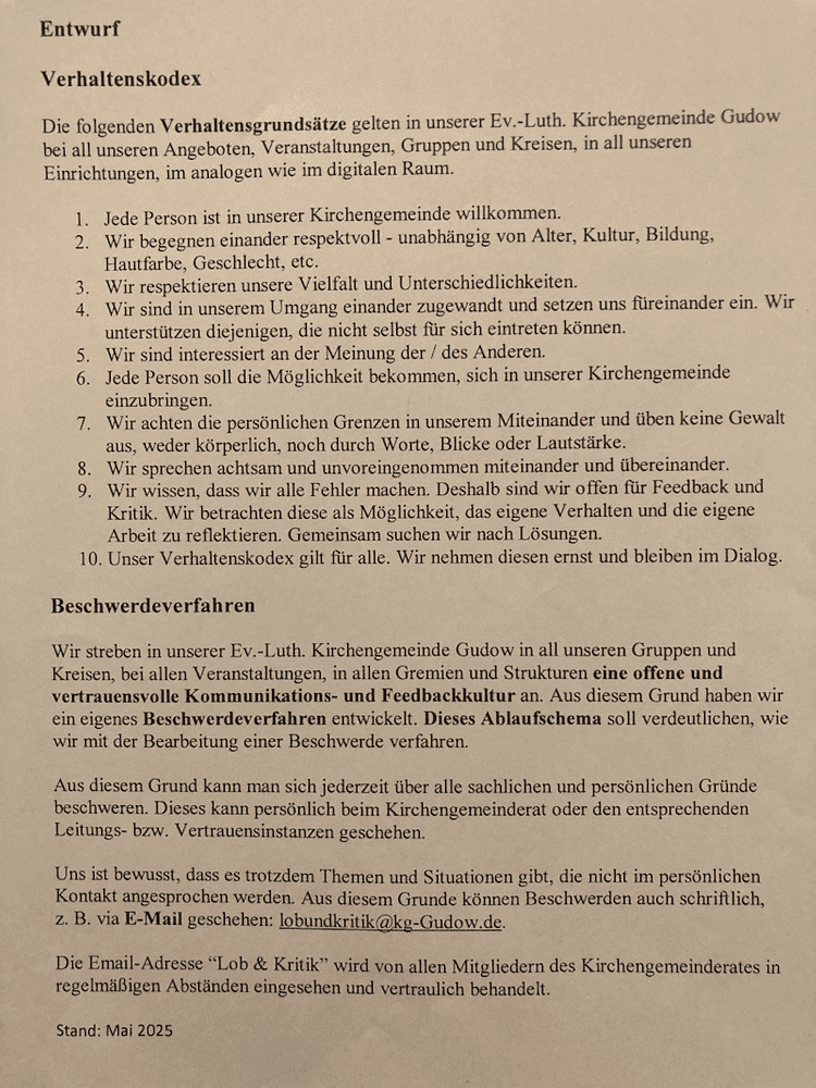 Verhaltenskodex